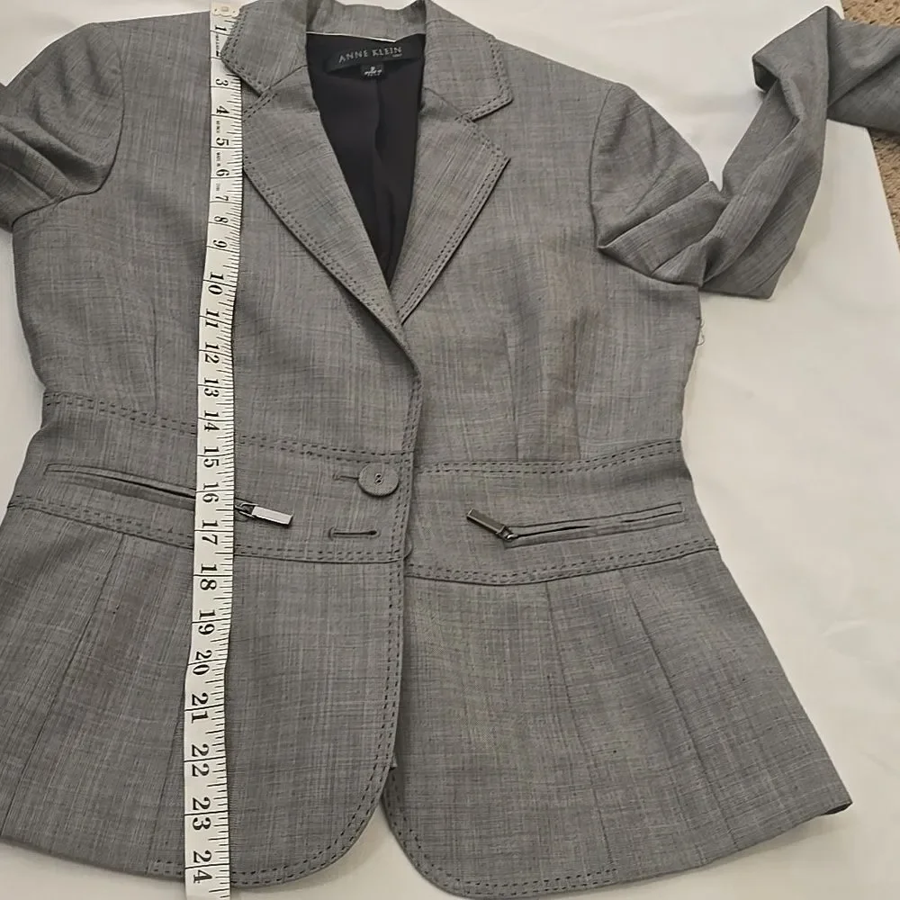 Anne Klein Gray Pant Suit 2